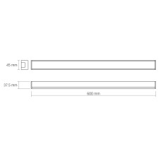 LED світильник лінійний VIDEX BN03 30W 0.6М 5000K 220V VL-BN03-30065B Black