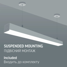 LED світильник лінійний VIDEX BN03 30W 0.6М 5000K 220V VL-BN03-30065B Black