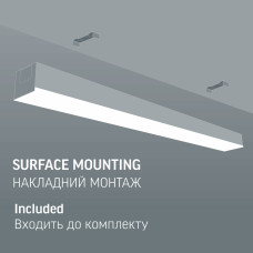 LED світильник лінійний VIDEX BN03 30W 0.6М 5000K 220V VL-BN03-30065B Black