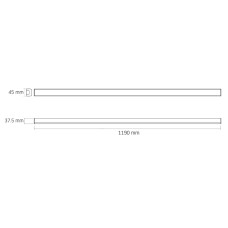 LED світильник лінійний VIDEX BN03 50W 1.2М 5000K 220V VL-BN03-50125B Black