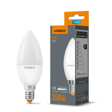 LED лампа VIDEX C37e 3.5W E14 4100K