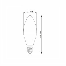 LED лампа VIDEX C37e 7W E14 3000K