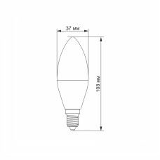 LED лампа VIDEX C37e 7W E14 4100K