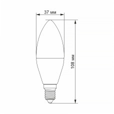 LED лампа VIDEX C37h 6W E14 4100K