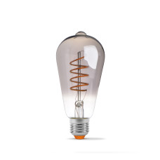 LED лампа VIDEX Filament ST64FGD 4W E27 2100K дімерна графіт