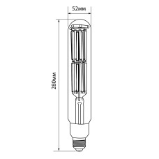 Світлодіодна лампа VIDEX Filament T52F 50W E27 5000K