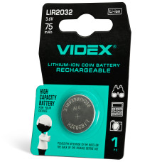 Акумулятор літієвий Videx LIR2032 1шт BLISTER CARD
