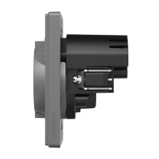 Розетка одинарна із заземленням USB-A+C 20W сірий графіт VIDEX NOTA (VF-NT-SK1GUC-GR)