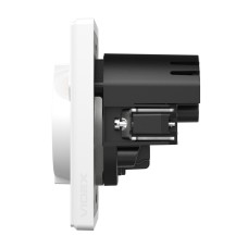 Розетка одинарна із заземленням USB-A+C 20W біла матова VIDEX NOTA (VF-NT-SK1GUC-WH)
