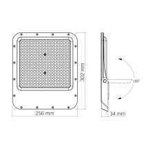 LED прожектор VIDEX PREMIUM F2 200W 5000K VL-F2-2005G