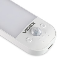 LED Світильник акумуляторний з датчиком руху VIDEX VL-NL014W-S
