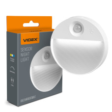 LED Світильник акумуляторний з датчиком руху VIDEX VL-NL105W 