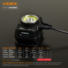 Налобний світлодіодний ліхтарик VIDEX VLF-H035C 410Lm 5000K