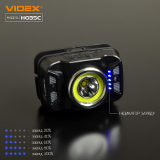 Налобний світлодіодний ліхтарик VIDEX VLF-H035C 410Lm 5000K
