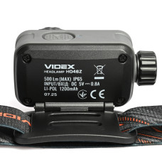 Налобний світлодіодний ліхтарик VIDEX VLF-H046Z 500Lm 5000K