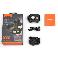 Налобний світлодіодний ліхтарик VIDEX VLF-H047Z 1000Lm 5000K