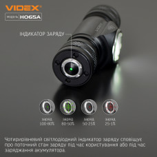 Налобний світлодіодний ліхтарик VIDEX VLF-H065A 1200Lm 5000K