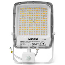 LED прожектор VIDEX F5 100W 3000-5000-6500K з датчиком руху 230V White (VL-F5-100CW-S)