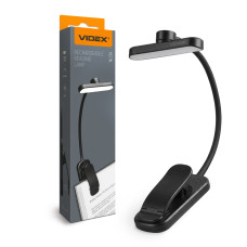 LED Світильник акумуляторний для читання VIDEX VL-NL134B Black