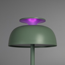 Настiльна LED лампа з акумулятором VIDEX VL-TF24G 8W 4000K+RGB Green