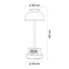 Настiльна LED лампа з акумулятором VIDEX VL-TF24W 8W 4000K+RGB White