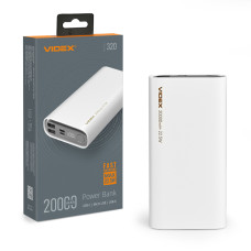 Повербанк 20000mAh VIDEX VPB-320 22.5W White