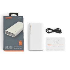 Повербанк 20000mAh VIDEX VPB-320 22.5W White