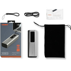 Повербанк 20000mAh VIDEX VPB-366 165W PD100W +Display
