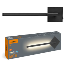 LED світильник настінний VIDEX WL041 5W 3000-4000-6000K Black