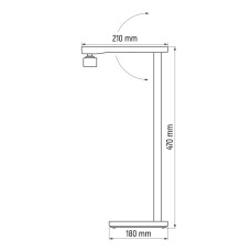 LED лампа настiльна VIDEX VL-TF22W 18W 3000-6000K 230V White