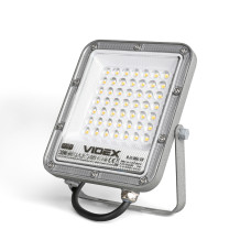 LED прожектор VIDEX F3 30W 5000K з датчиком руху 220V Black (VLE-F3-0305B-S) 