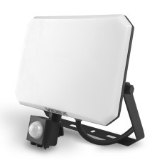 LED прожектор VIDEX F3 50W 5000K з датчиком руху 220V Black (VLE-F3-0505B-S) 