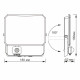 LED прожектор VIDEX F3 50W 5000K з датчиком руху 220V Black (VLE-F3-0505B-S) 