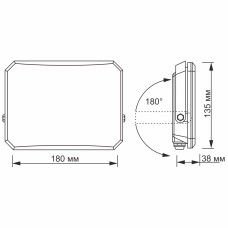 LED прожектор VIDEX F3 50W 5000K 220V Black (VLE-F3-0505)
