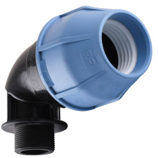 Коліно ПНД Vsplast 63*1 1/2 '' ** ЗР 4003