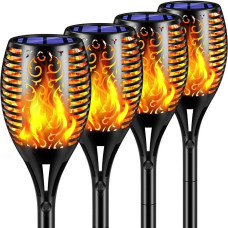 Водонепроникний ліхтар на сонячній батареї з ефектом полум'я Solar flame led light