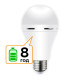 Лампа акумуляторна Е27 LED CT-4229 АС9W DC3W 6400K