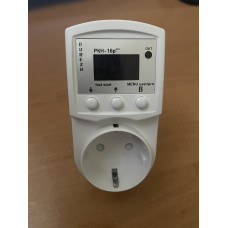 Реле контролю напруги в розетку РКН1-16pro + PE 16A РУБІЖ 