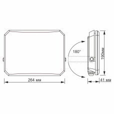 LED прожектор VIDEX F3 100W 5000K 220V Black (VLE-F3-1005B)