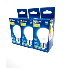 Лампа світлодіодна LED 10W E27 4000K A55 ISKRA