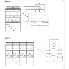Перемикач навантаження ETI SSQ 263 "1-0-2", 2p 63A