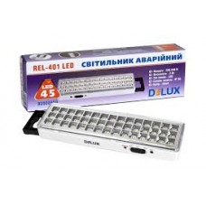 Лед світильник DELUX REL-401 (3.7V1,5Ah) 45 LED 3W 230x65x30