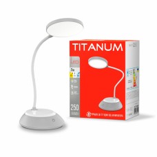 Lеd лампа настільна TITANUM TLTF-022G 7W 3000-6500K USB сіра