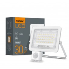 LED прожектор VIDEX F2e 30W 5000K з датчиком руху та освітленості VL-F2e305W-S